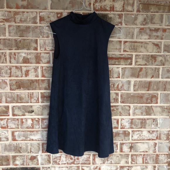 Free People x LENNI Faux Suede Shift Dress XS - Picture 15 of 15